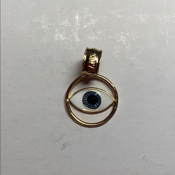 14k Evil Eye Pendant - Picture 5 of 5